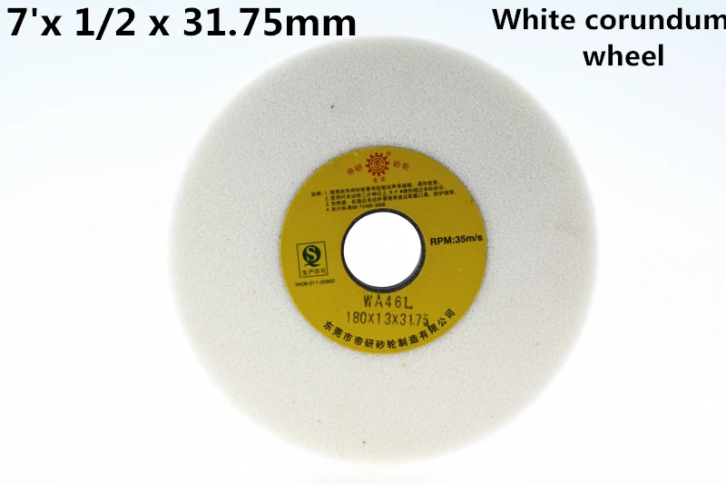 180x12.7x31.75mm White Corundum Grinding Wheel 1pcs Free Shipping High Quality White Corundum