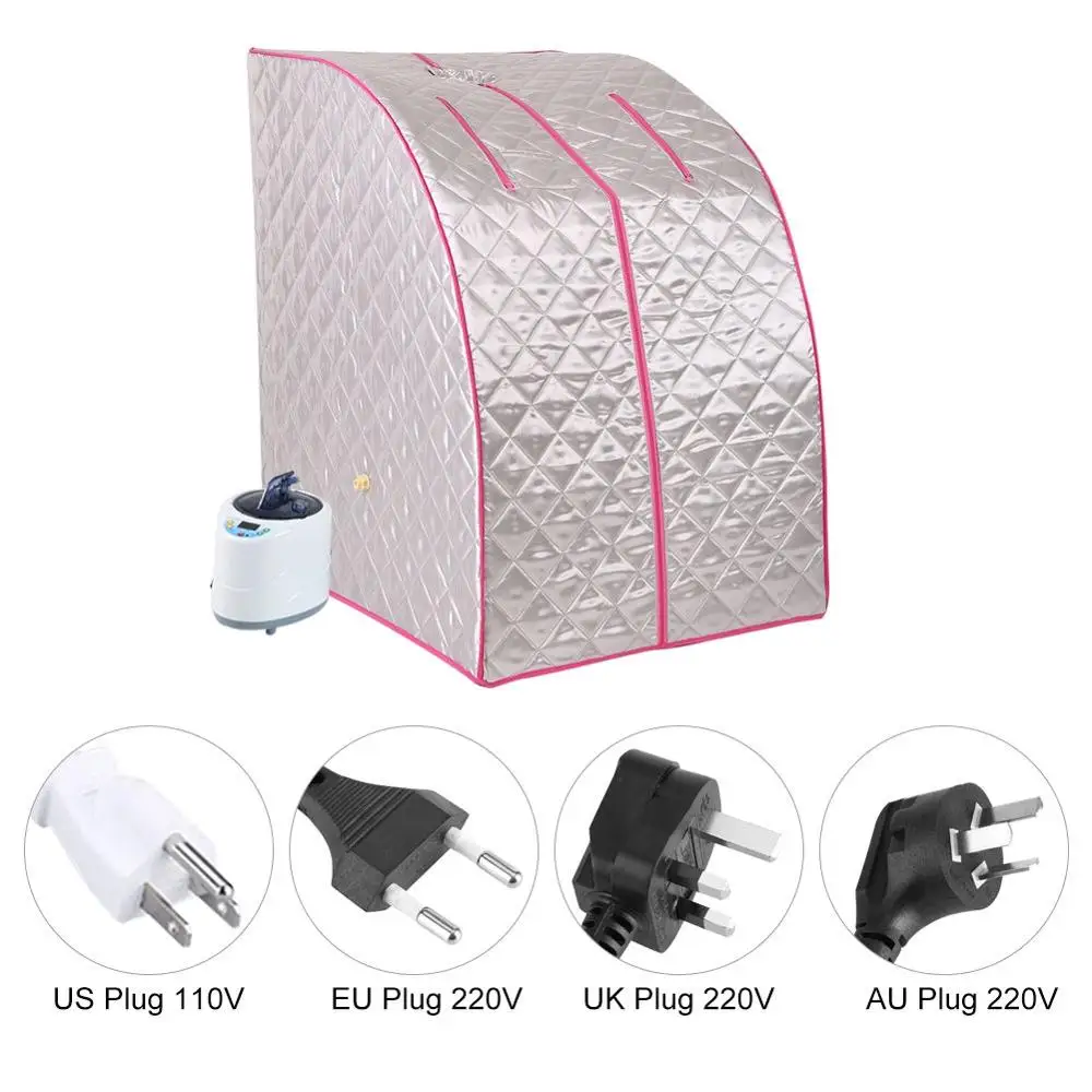 2L Интеллектуальные Паровая сауна генератор с паровую Отопление спа дома палатку горшок машина для похудения Вес потеря терапия - Цвет: UK  Pink