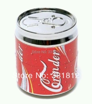 

120pcs/lot Pop CAN,Herb Grinder,4 Parts, Herb Grinder With Pollen Catcher