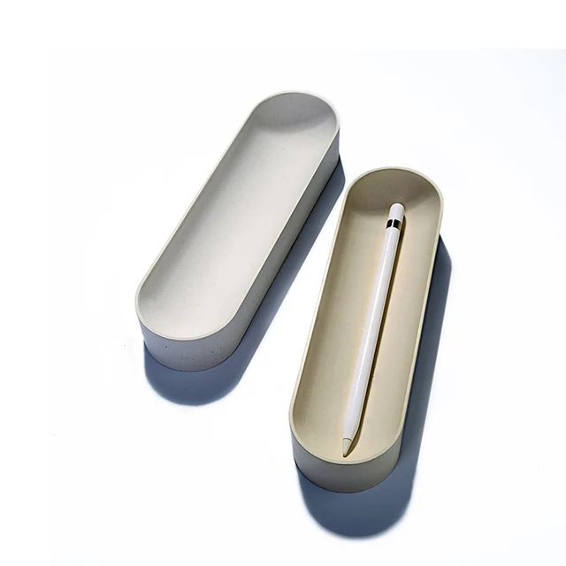 Concrete pen holder silicone molds DIY cement flower pot molds