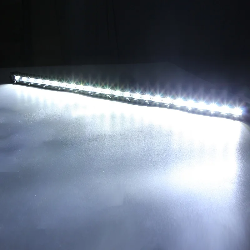 8 14 20 26 Inch LED Strip Light Bar Single Row Off Road Lights 18w 36w 54w LED Work Light Bar for Jeeps/SUV/Motorcycles