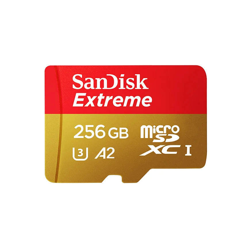 Оригинальная SanDisk карта Micro SD 256GB 160 МБ/с. microSD TF флеш-карта, поддержка официальной проверки 4K Full HD кард-ридер