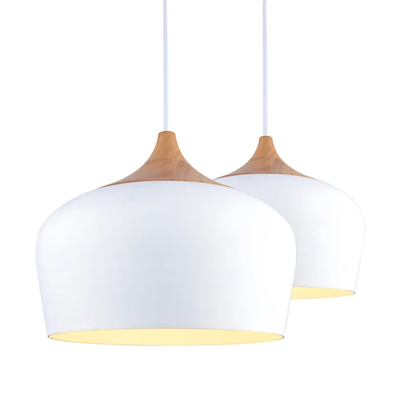 

Современный черный/белый подвесной светильник с абажуром из дуба, декоративный подвесной светильник/лампа/освещение, светодиодный светильник, подвесной светильник