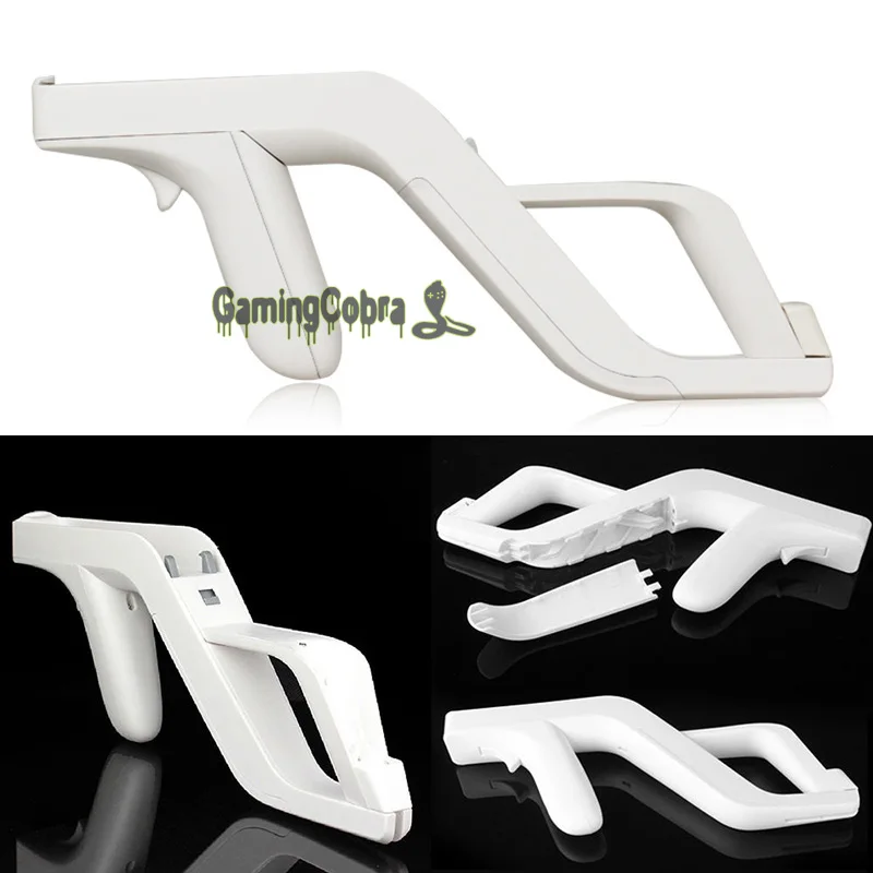 1Pcs White Zapper Gun for Nintendo Wii Remote Nunchuck Controller Shooting Gamegun gungun for
