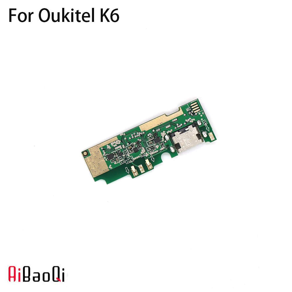 AiBaoQi usb разъем плата зарядки для Oukitel K6 Мобильный телефон Flex зарядка кабелей модуль сотового телефона Mini USB порт