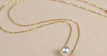 

free shipping 18"10mm natural South Sea genuine white round Pearl Necklace pendant AAA