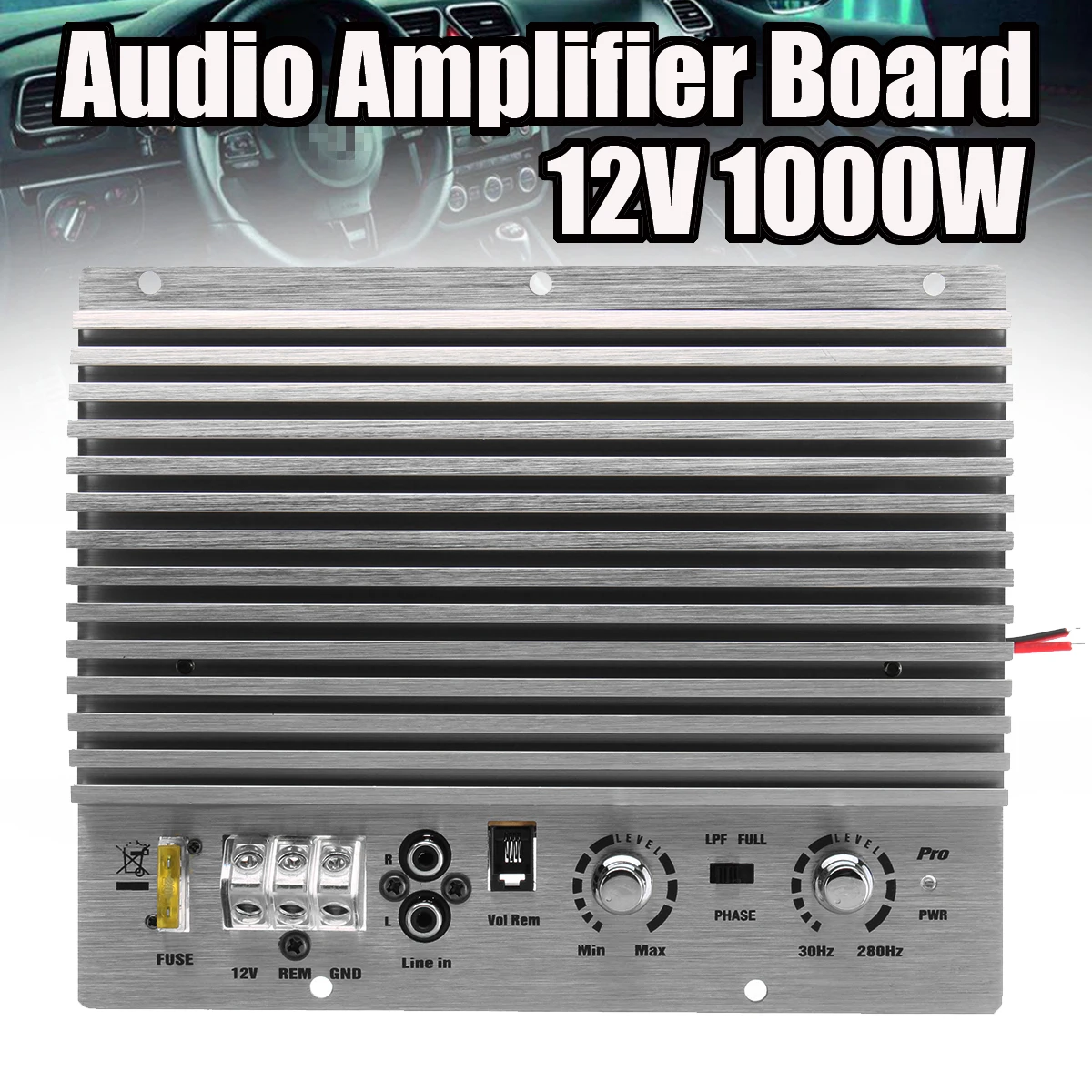 1000W 12V Mono Car Audio High Power Amplifier Board Powerful Bass