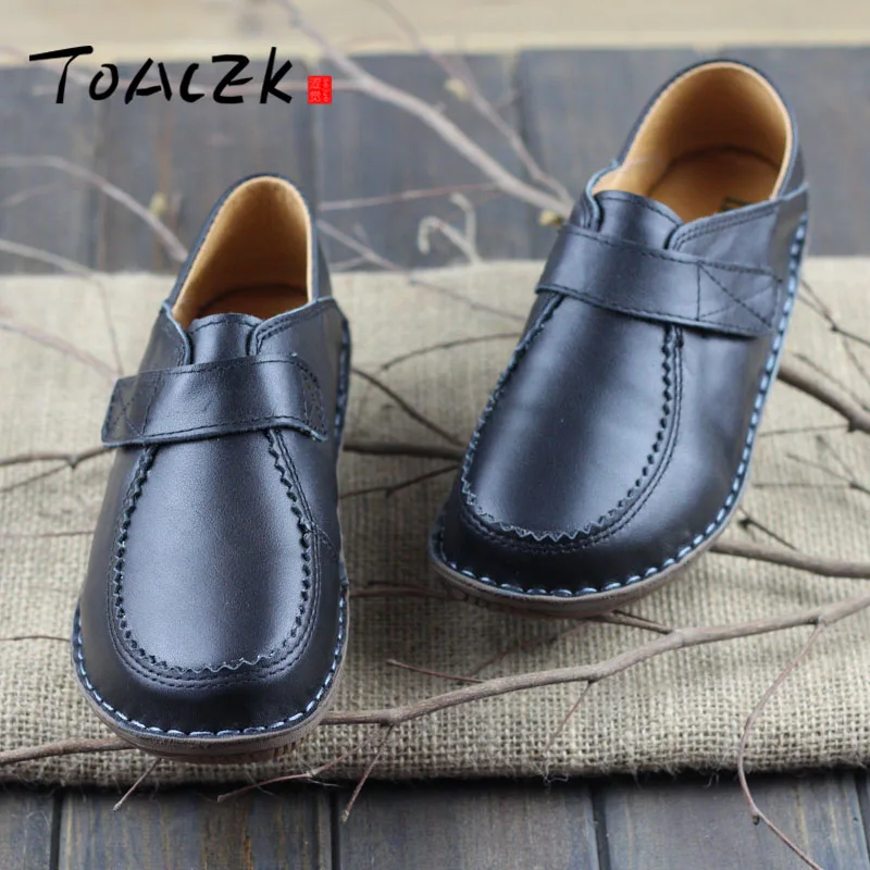 

New handmade leather casual shoes top layer leather flat with soft bottom comfortable mother shoes shoes