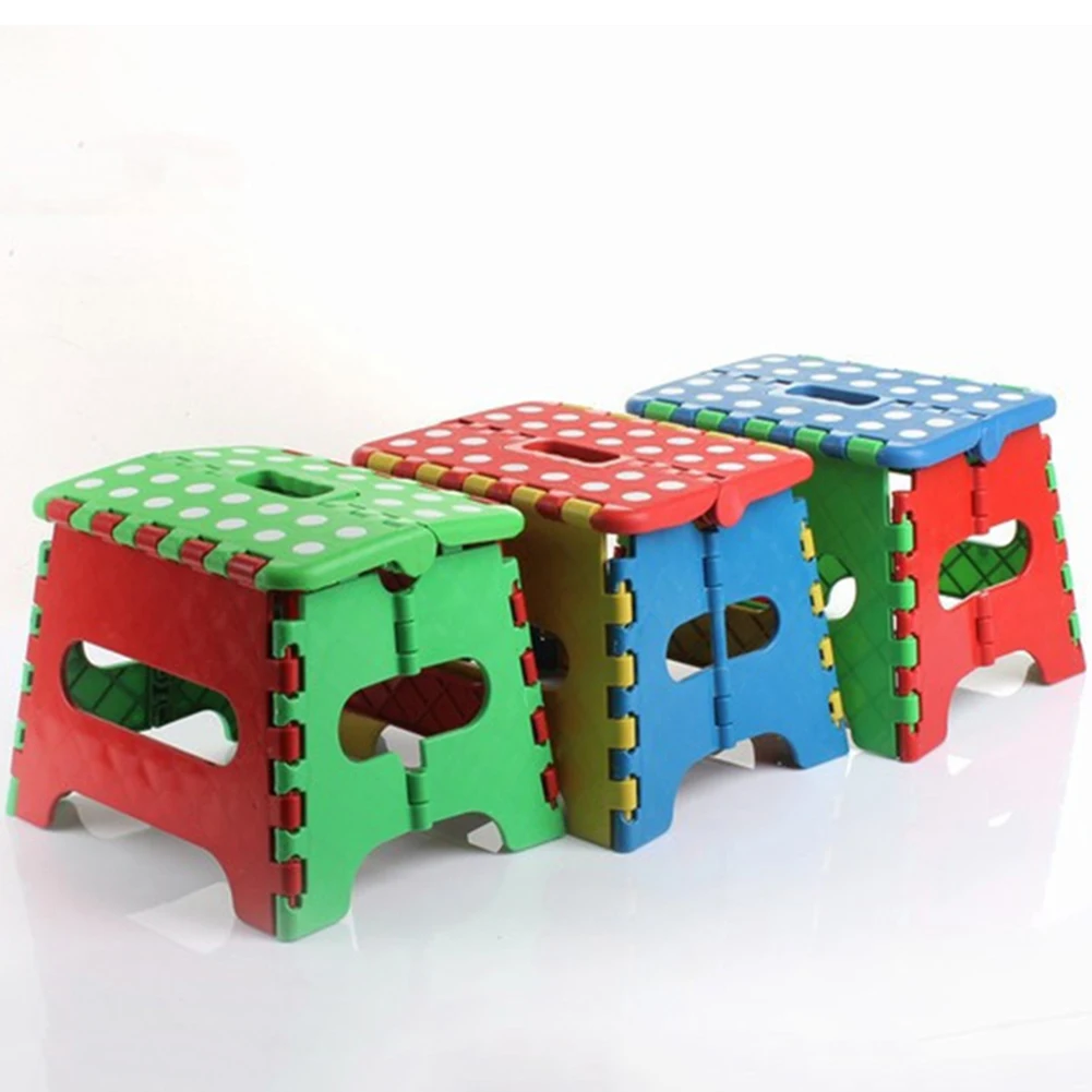 

Portable Thick Plastic Kids folding Stool Outdoor Activity Tool Home Traveling Kid Stool