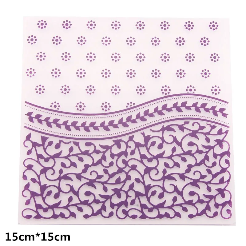  Square Vines Plastic Embossing Folder Set For Scrapbooking Paper Card Photo Album DIY Greeting Card - 32948748517