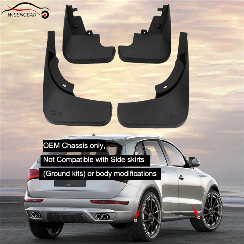 For AUDI Q5 2009-2015 Molded Fender Splash Guards Mud Flaps Mudguards Car styling | Автомобили и мотоциклы