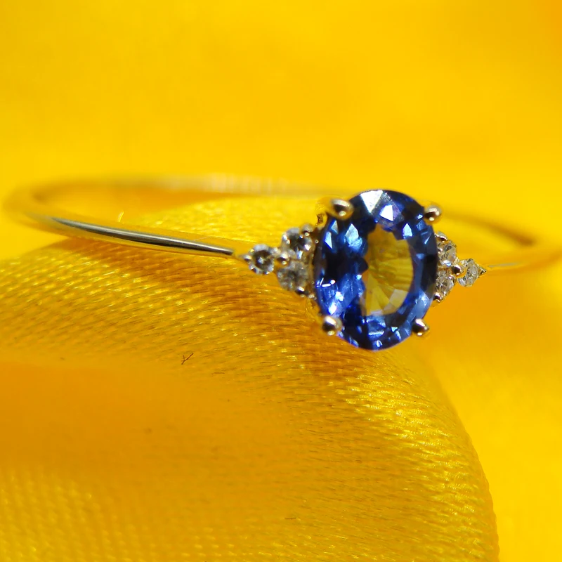 Sri Lanka sapphire ring gold yellow women 1