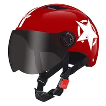 Шлем женский Электрический цвета летнего загара Половина лица портативный мужской шлем для езды мотоциклетный шлем внутреннее кольцо регулируемый размер
