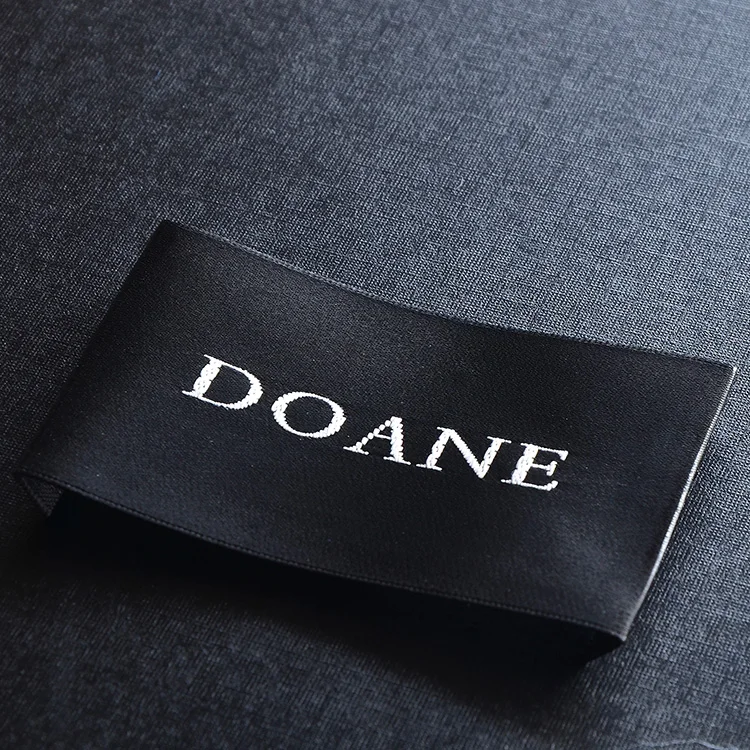 custom satin tags