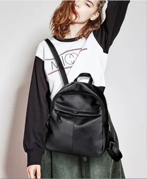 

US Fashion Women Backpack Drawstring School Shoulder Bag Leather Tassels Casual