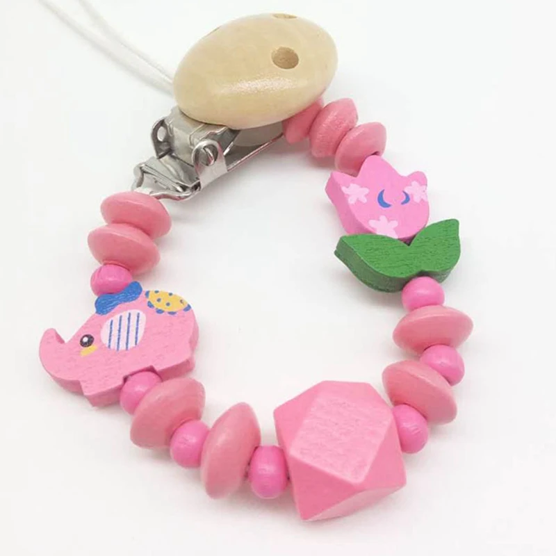 Silicone Baby Pacifier Clips Funny Pacifier Chain With Mouse Holder For Baby Baby Shower Gift BPA Free - Цвет: RH