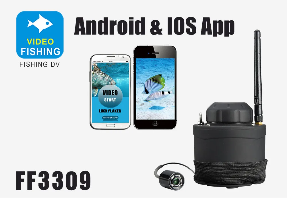 WIFI Underwater Camera FF3309 80M Wireless Operating Range Carp Sounder Deeper Fishfinder Fishing Fit For Android IOS APP (3)