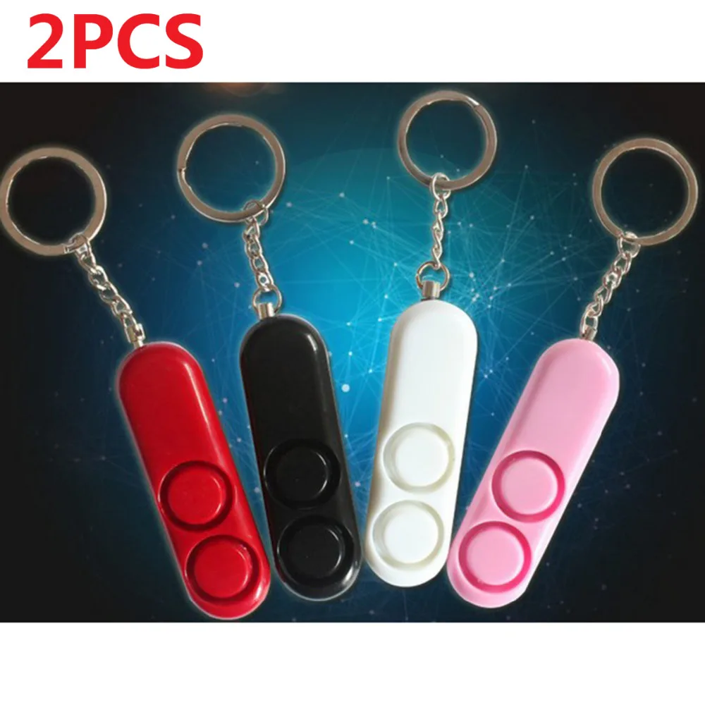 Free Shipping 2pcs Lot Self Defense font b Alarm b font Keychain font b Alarm b
