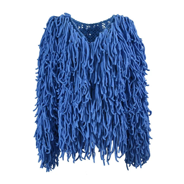 tassel cardigan sweater