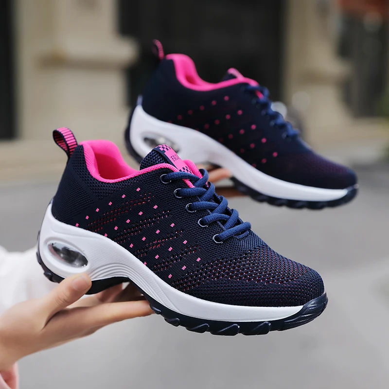 

REETENE Factory Direct Women Casual Shoes Fashion Breathable Walking Mesh Flat Shoes Sneakers Women 2019 Gym Tenis Feminino