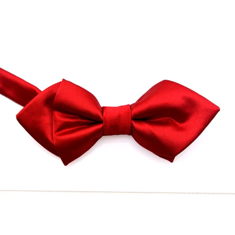 Solid Black Navy Blue Gray Grey White Red Tuxedo Mens Bow Tie Pre-tied 100% Silk Adjustable For Men Free Shipping Wholesale