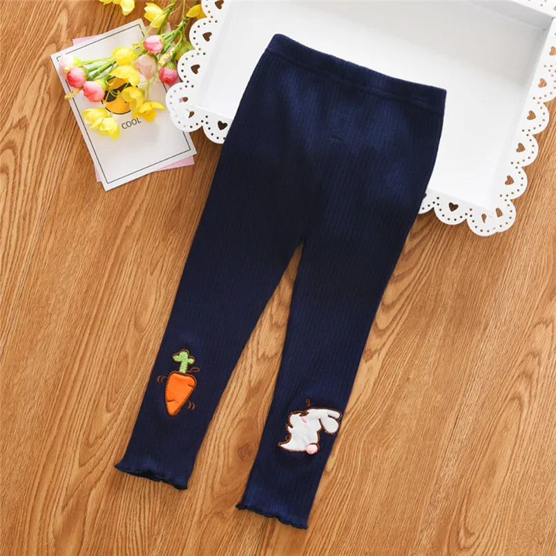2019 new Newborn Baby Girl Stripe Skinny Rabbit Pants Cartoon Knit Stretchy Warm Leggings  (17)