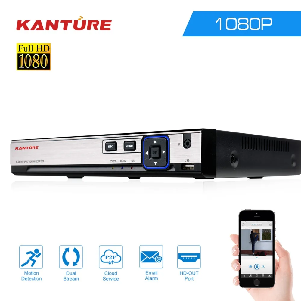 Камера видеонаблюдения KANTURE сетевая камера 6 в 1 16 каналов 1080P AHD DVR NVR TVI CVI 1080p onvif
