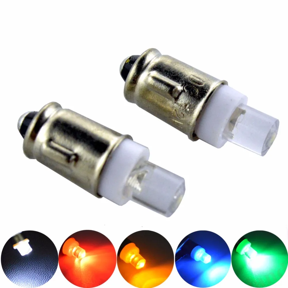 LED Lucas Type 12V Blue Bulbs x2 Warning Lamps Smiths Gauges LLB281 GLB281 BA7s