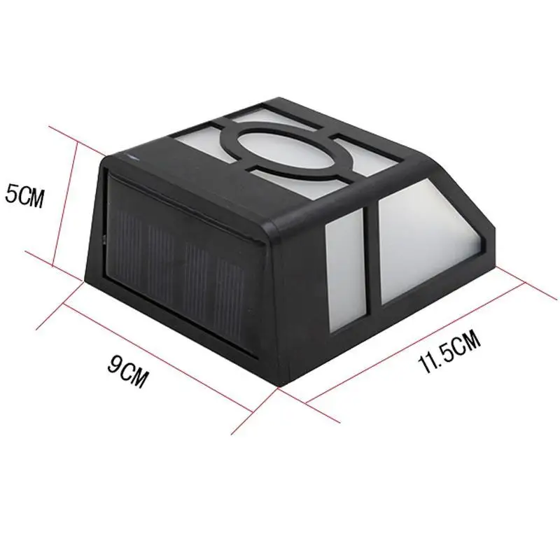 4 шт./лот, 2 светодиода, солнечный светильник, солнечный светильник, настенный светильник, светильник, Солнечная лампа Для водонепроницаемого сада, улицы, двора, дорожки