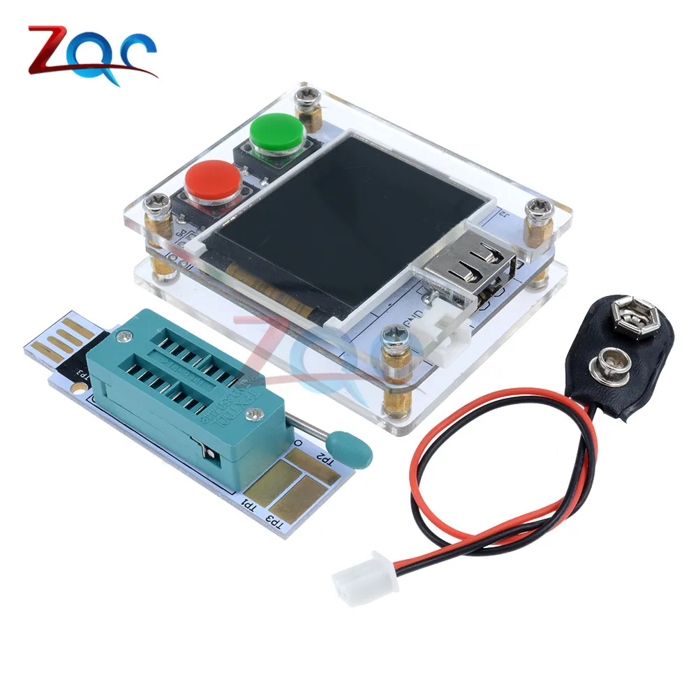 

MK-328 MK328 Mega328 M328 ATmega328 8MHz Digital Transistor Tester Triode Capacitance ESR Meter MOS PNP NPN LCR JFET P-IGPT