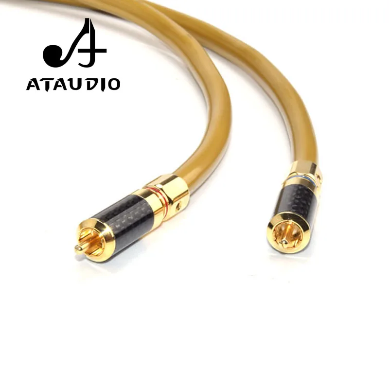 ATAUDIO 1 пара кабель для подключения карты 5C HIFI RCA Hi end 2RCA аудиокабель Папа папа с