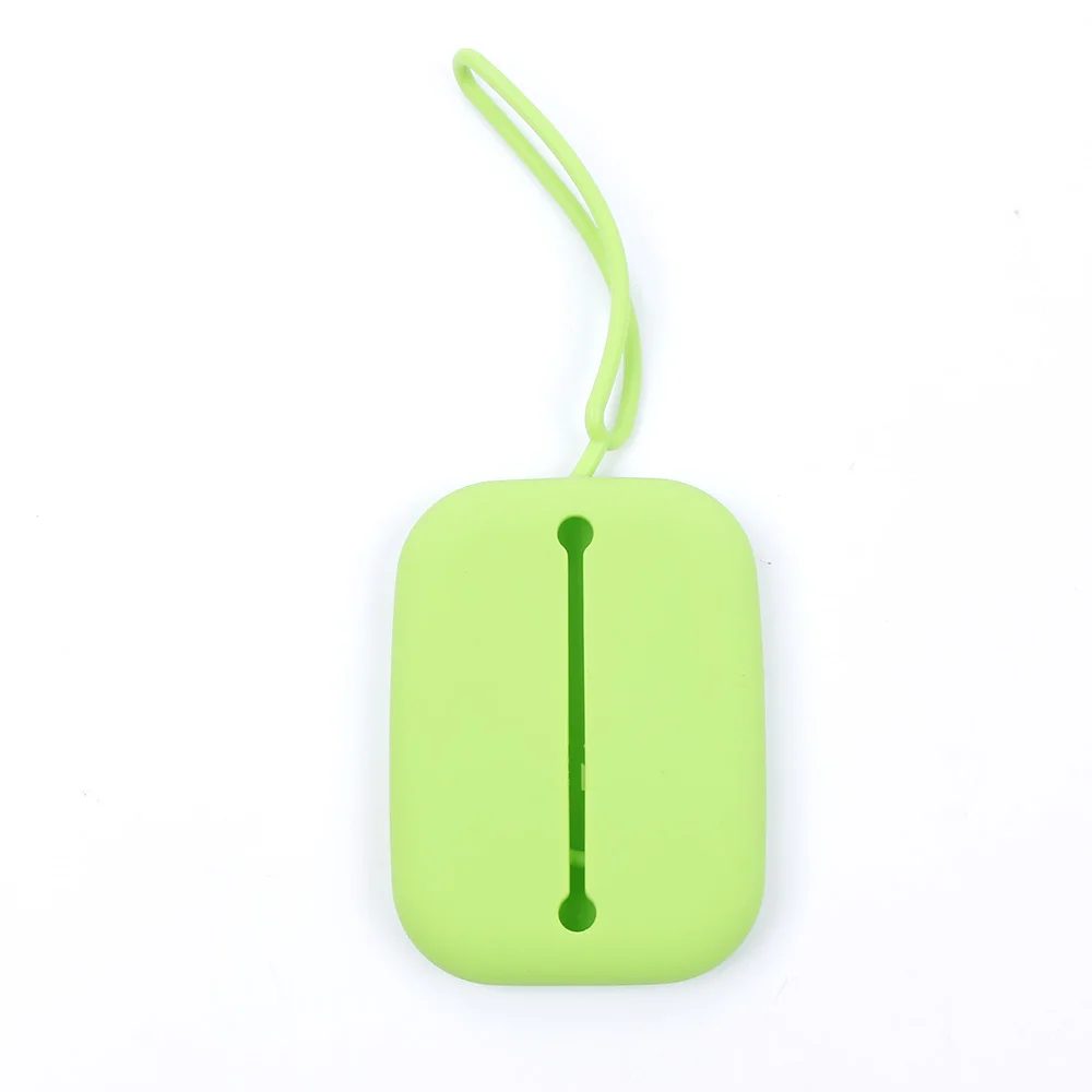 ISKYBOB, новинка, Зеленый силиконовый брелок для ключей, сумка для ключей, держатель для карт, сумка для ключей, подарки на год