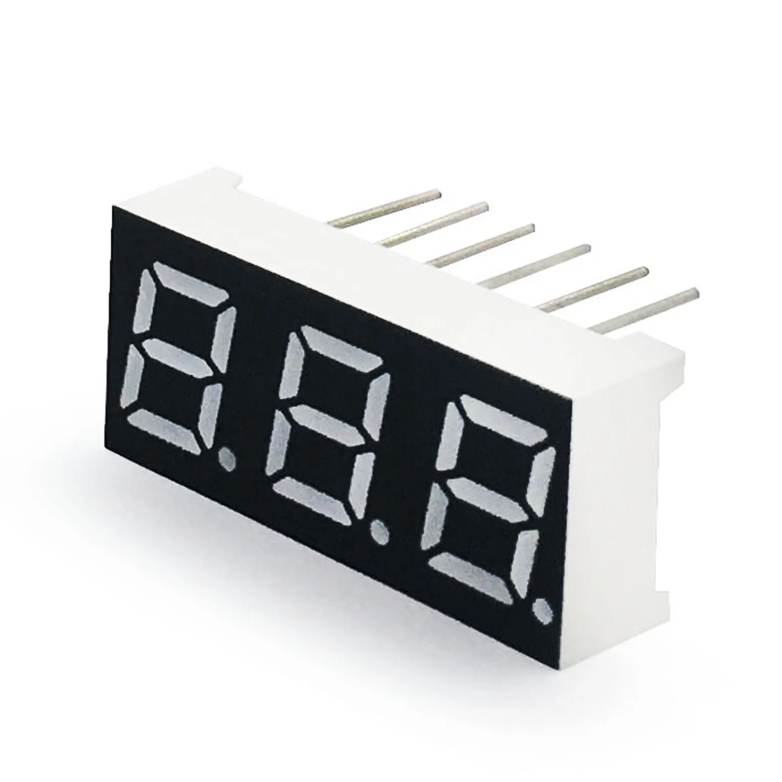 

MCIGICM 20pcs 7 segment common Cathode 3 Bit digital Tube 0.28" 0.28in. Red LED Display 7 segmentos LED Digital tube