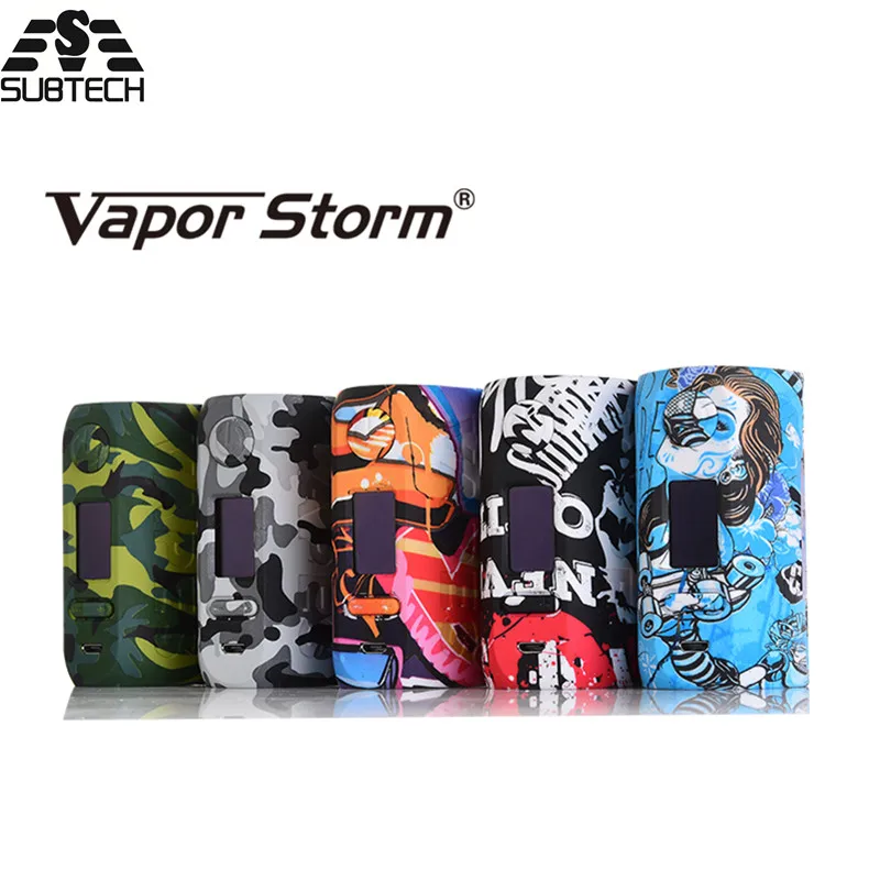 100% Оригинальный Vapor Storm Storm230 обход 200 Вт VW TC Box Mod fit 18650 Батарея красочные бокс мод
