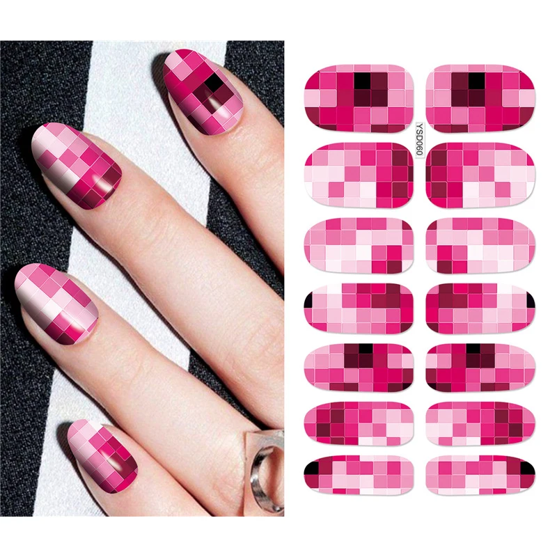 

MEET ACROSS 1 Sheet Nail Sticker Fantasy Colorful Designs Water Transfer Decals Sets Flower/Feather Nail Art Decor Beauty Tips
