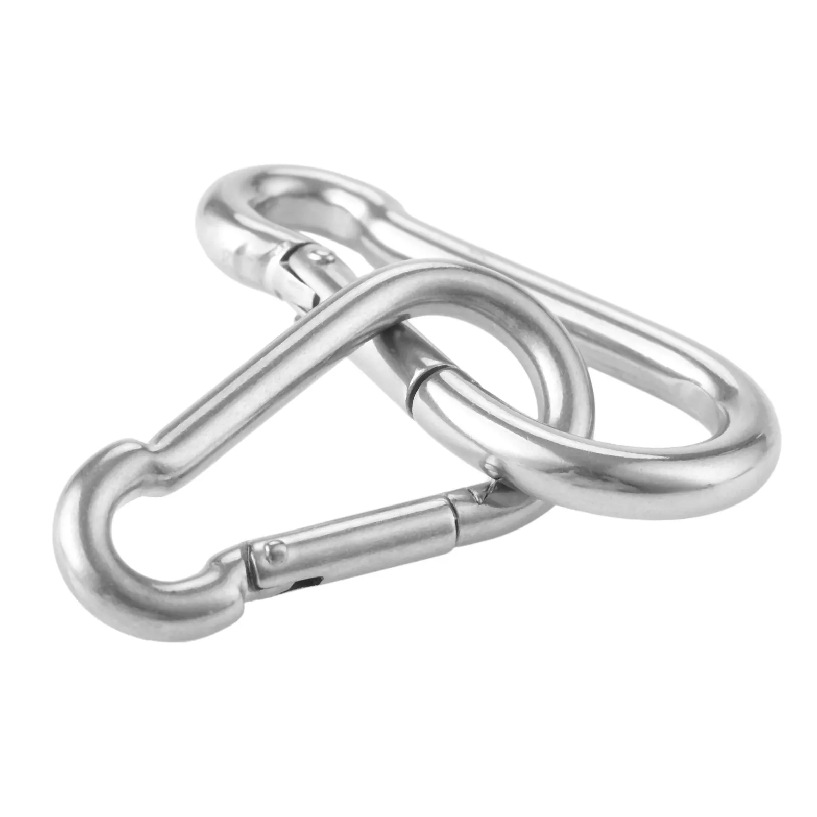 1 Pc Heavy Duty Marine Grade Stainless Steel 316 Carabiner Spring Snap Hook Loop Clip Keychain M4 M5 M6 M8 M10 M12 Boats Diving
