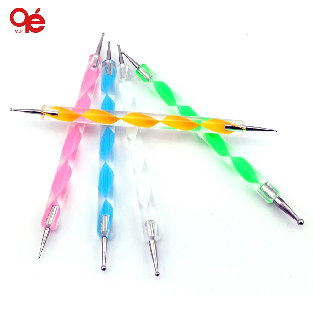 

5 pcs /set 2 way dotting pen marbleizing painting tool nail art dot set