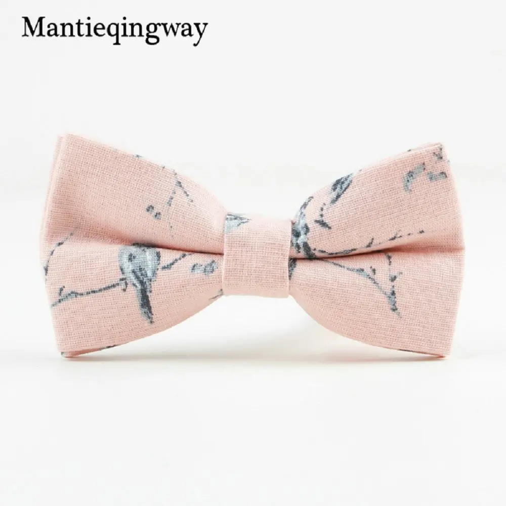 Mantieqingway бренд хлопок Свадебный Цветочный галстук-бабочка для мужчин костюм повседневный мужской галстук бизнес Bowkont для мужчин Papillon подарки - Цвет: 133