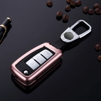 

QHCP Aluminum Alloy Car Key Case Key Cover Case Key Shell For Nissan X-TRAIL QASHQAI TIIDA SYLPHY TEANA Auto Accessories