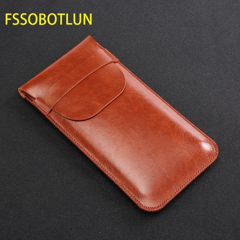 

FSSOBOTLUN,For ASUS ZenFone Max M1 (ZB556KL) (ZB555KL) 5.5" Phone Cover Pouch Handmade Leather Protective Case Sleeve Bag