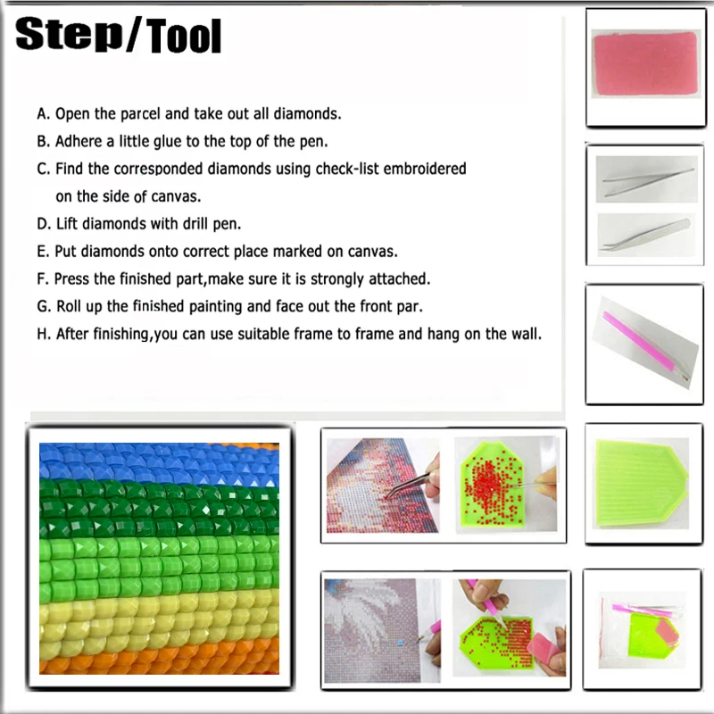 كامل مربع/جولة الحفر 5D DIY الماس اللوحة \
