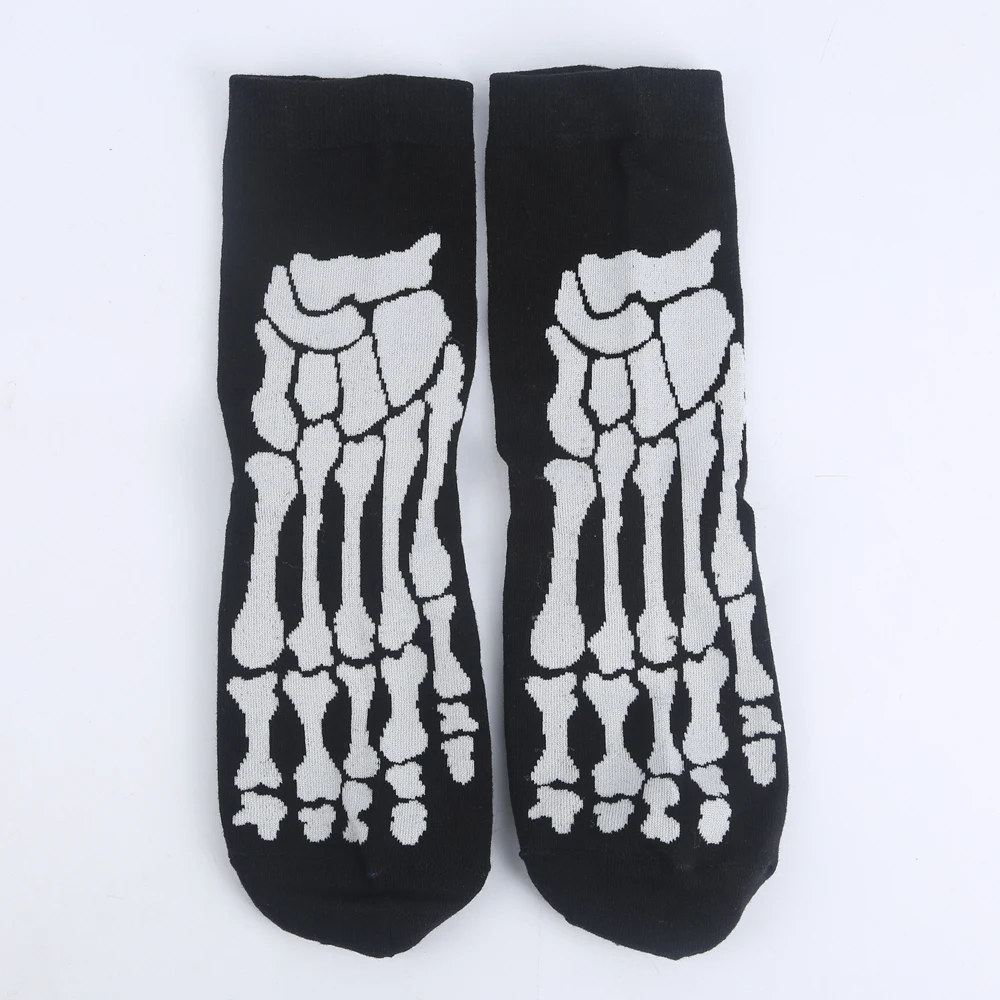 Modeager Fashion Hip hop Black Color Skeleton Alien Halloween Cool Women Socks Cotton Soft Summer Thin Novelty Socks for Women Modeager Fashion Hip hop Black Color Skeleton Alien Halloween Cool Women Socks Cotton Soft Summer Thin Novelty Socks for Women