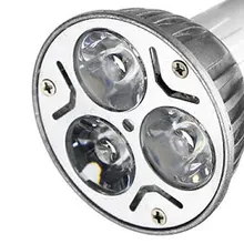 GU10 3W 3 Светодиодный точечный светильник высокой мощности, Домашний Светильник, лампочка переменного тока 265V синего цвета 330lm-m25