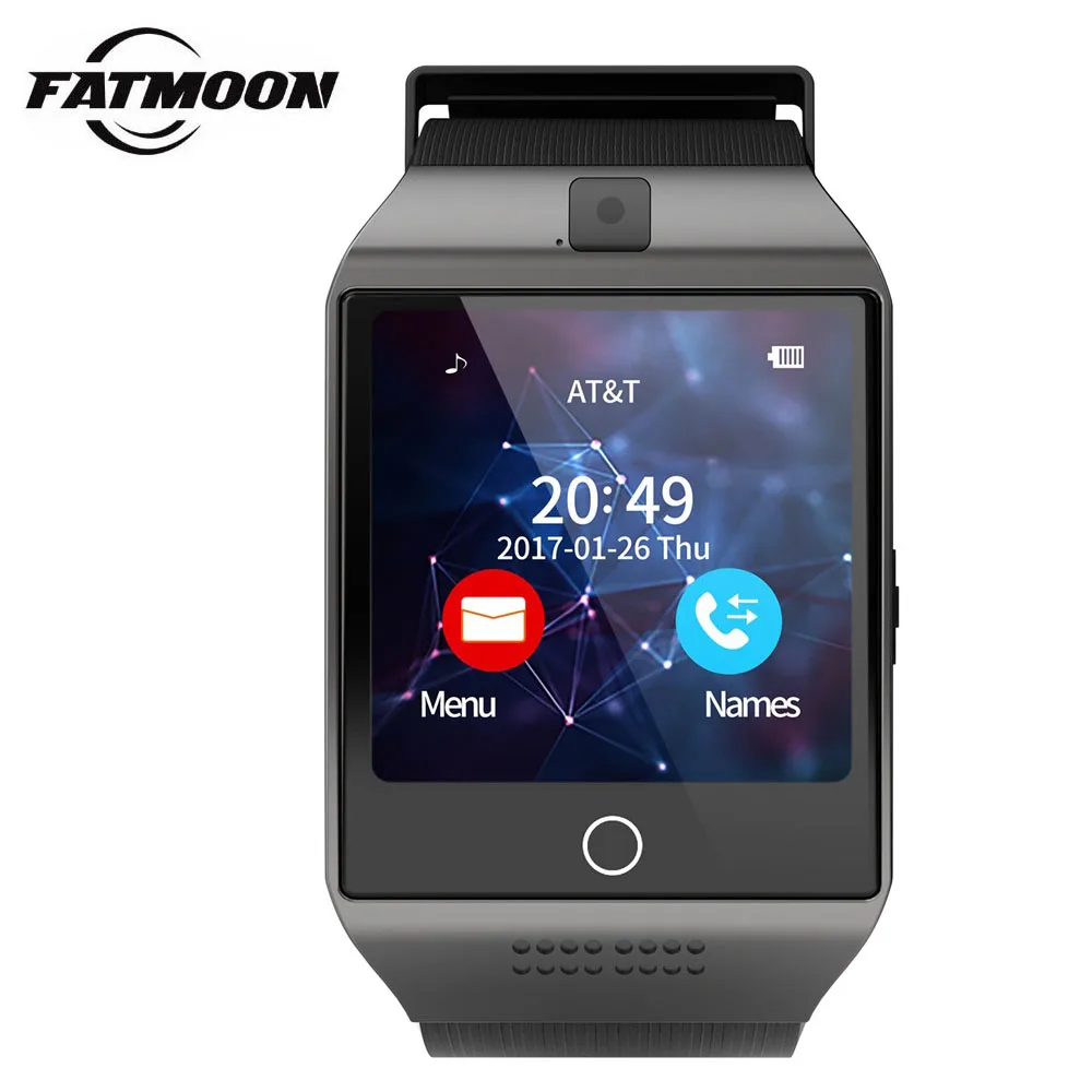 FATMOON Q18 Смарт часы Bluetooth Сенсорный экран Поддержка sim карта TF Камера Для мужчин