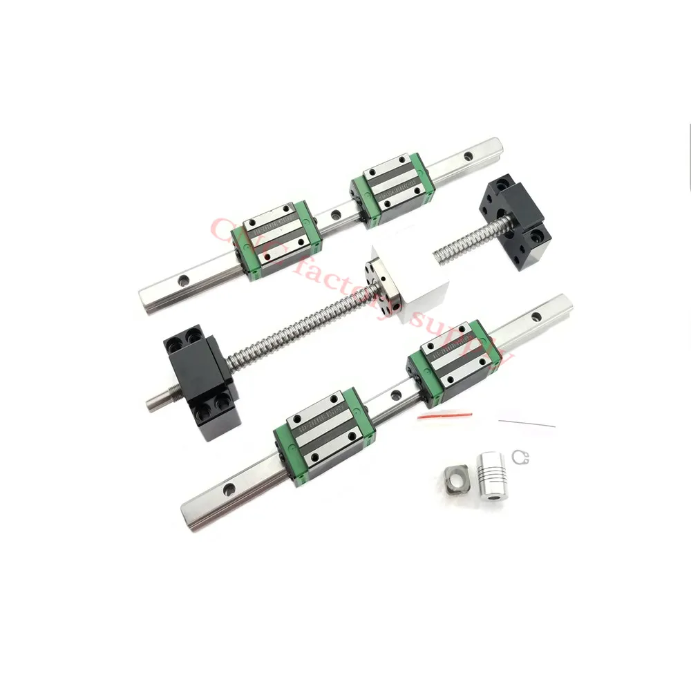3D печатные части CNC маршрутизатор SFU1605-200 300 SFU1204-L-500mm600mm набор шариковых винтов + HGR15
