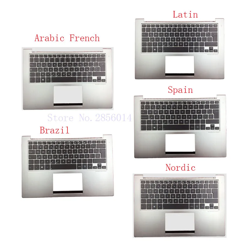 Spain/Latin/Brazil/Nordic/Arabic French laptop Keyboard for ASUS UX32 UX32A UX32E UX32V BX32 UX32VD backlight Palmrest Cover