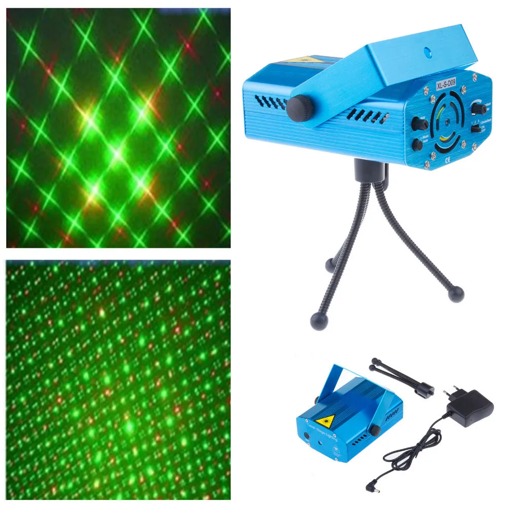 

Aimbinet Mini LED Projector Laser stage Lights Sky Laser Show IR Remote RG Laser Projector Lights DJ Disco Party Home Show
