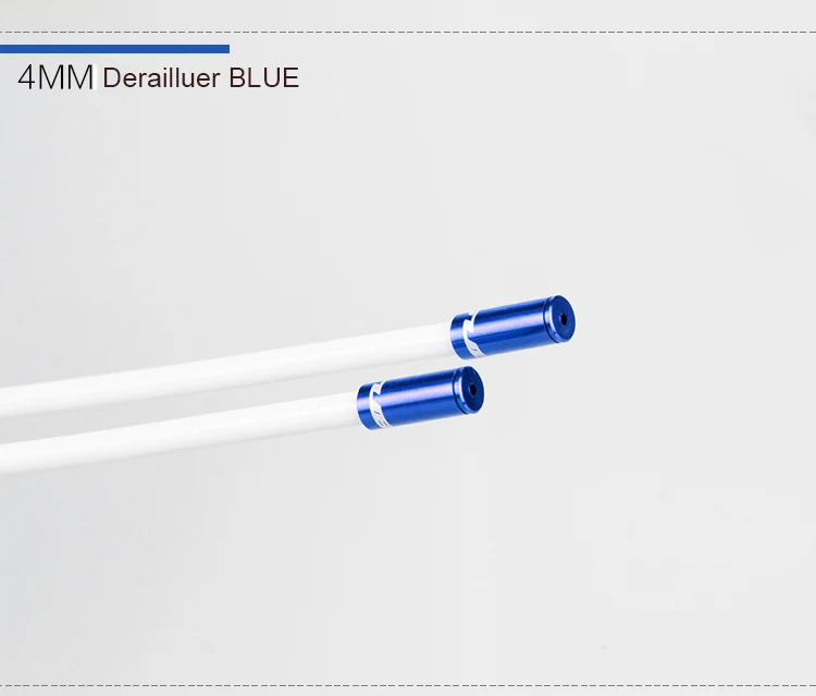 GUB 100 шт 4 мм/5 мм велосипедный рычаг переключения тормозного кабеля Корпус колпачок линии наружные обжимные наконечники кольцо наконечник внутренний кабель корпус конец - Цвет: 4mm blue