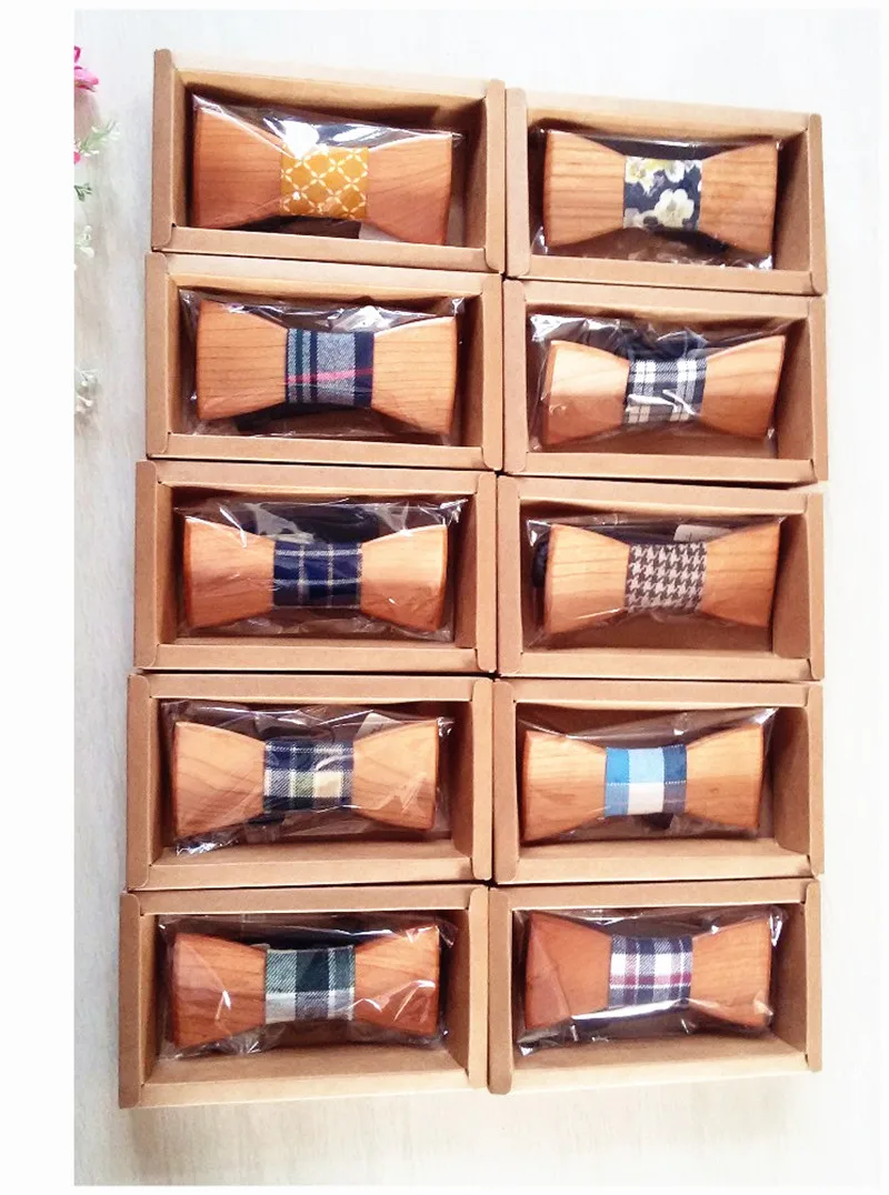 

New Arrival Fun personality men leisure Wooden Bow Ties bowtie butterflies good wood for Xmas Gift 10pcs/lot