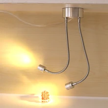 Мягкая трубка 2 Вт/6 Вт светодиодный подсветка для фотографий светильник Настенный бра переключатель дополнительной фары разъем для чтения витрина для комнаты